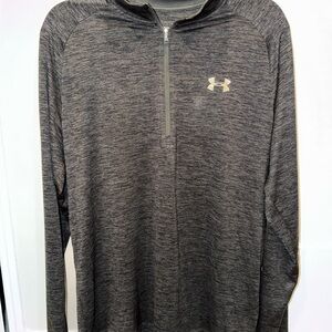 Under Armour Charcoal Heather Quarter-Zip Top